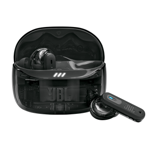 JBL Tune Beam 2 Ghost Edition - Ghost Black - True Wireless Noise Cancelling Earbuds - Hero JBL Tune Beam 2 Ghost Edition